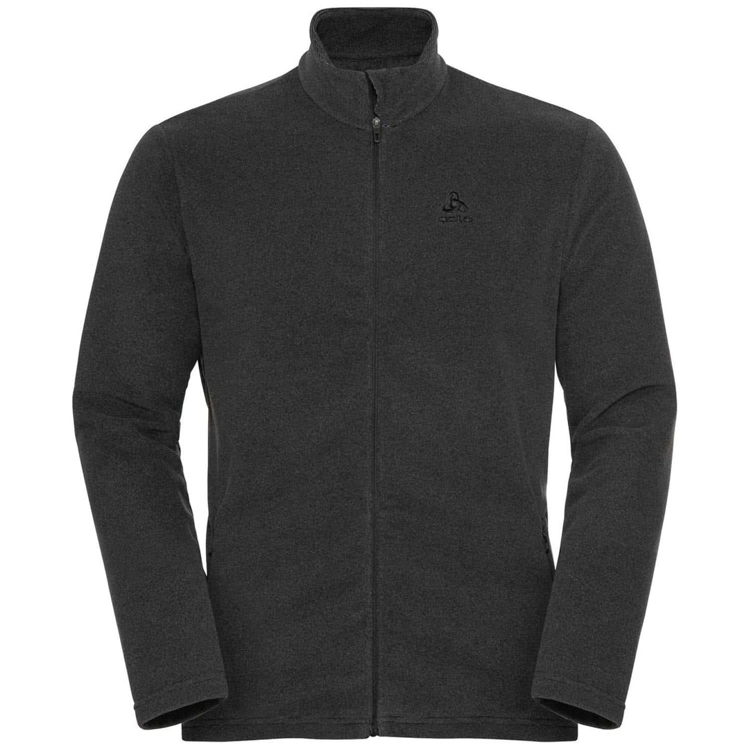Odlo Herren Roy Jacke Fleecejacke Fleecepullover S Shale Grey - Black Stripes, S Shale Grey - Black