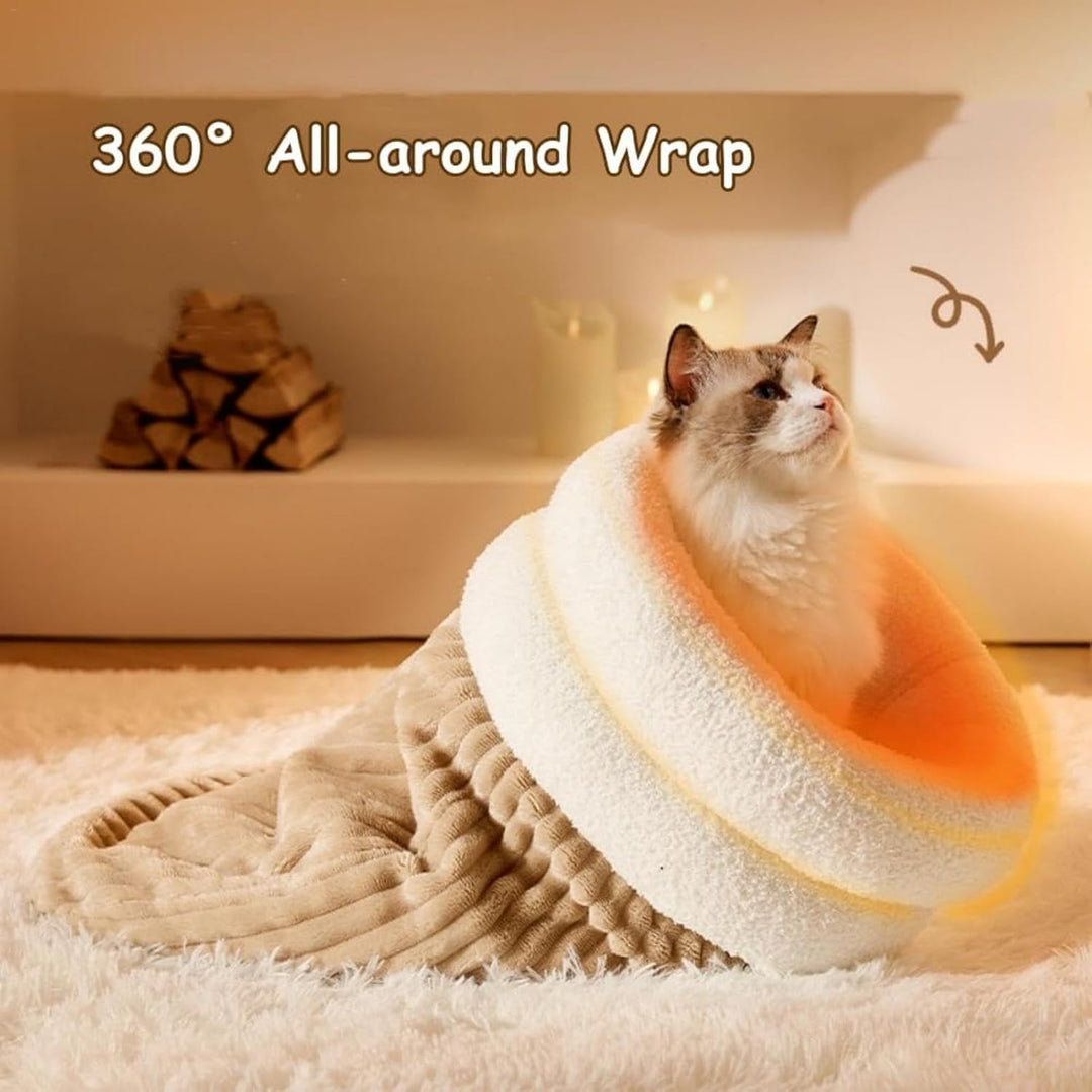 Katzenschlafsack - Katzen Schlafsack | Cat Sleeping Bag | Warmer Katzenschlafsack Für Winter | 360°