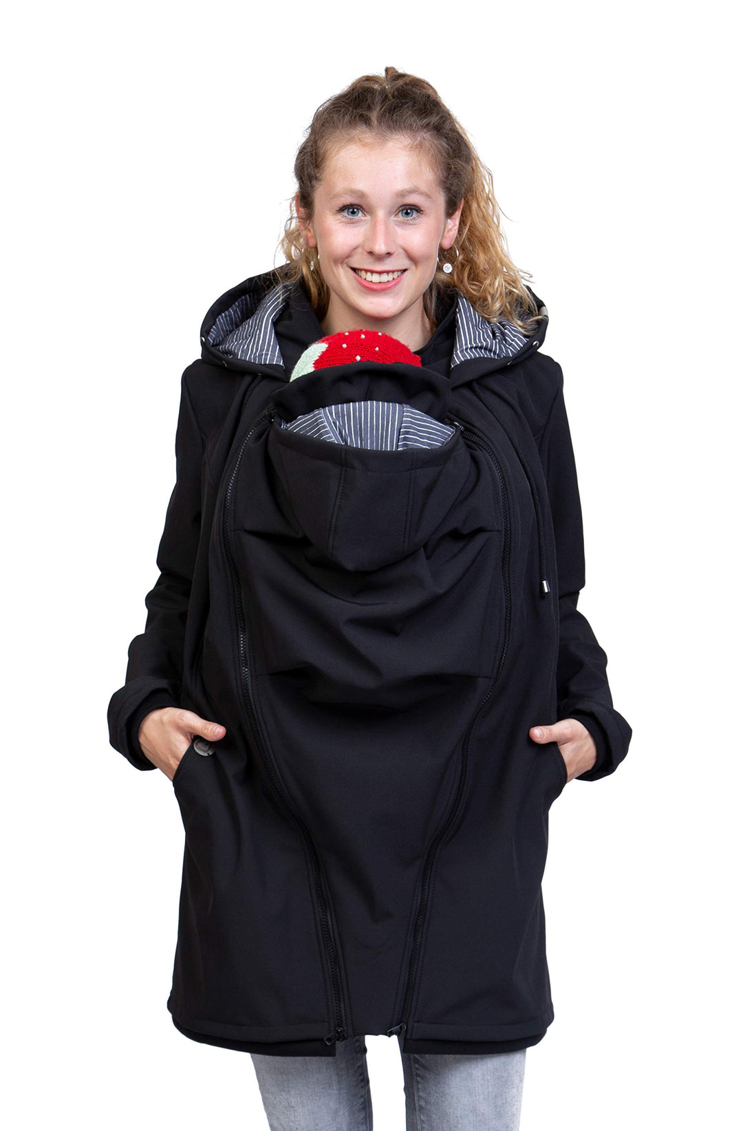 Viva la Mama – Allwetter Funktionsjacke für Mama und Baby, Umstandsjacke + Tragejacke - MELLORY, M s