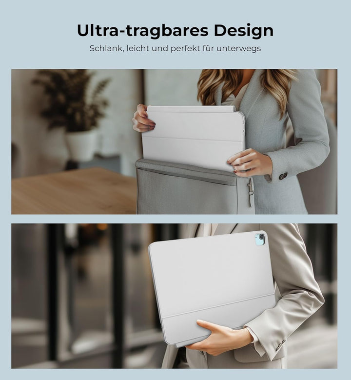 Dracool Tastatur Hülle für iPad Pro 12,9 Zoll mit Trackpad Magnetische Freischwebende 7 Farbige Bele