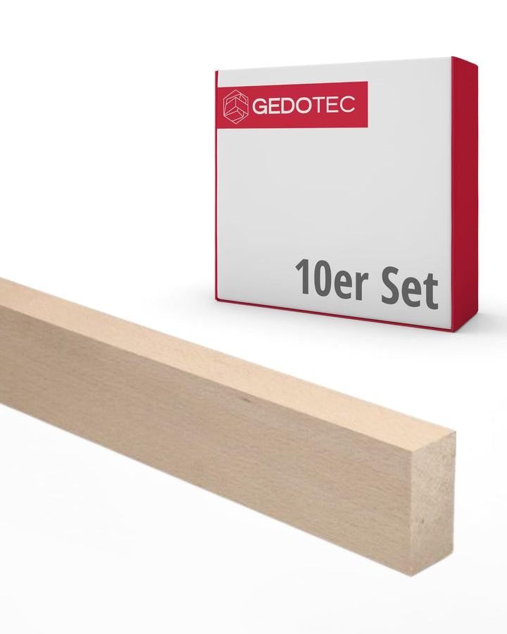 Gedotec Holzleisten zum basteln - Holzbretter zum bauen aus Buchen-Holz 95 cm | 10 Stück 20x40x950 m