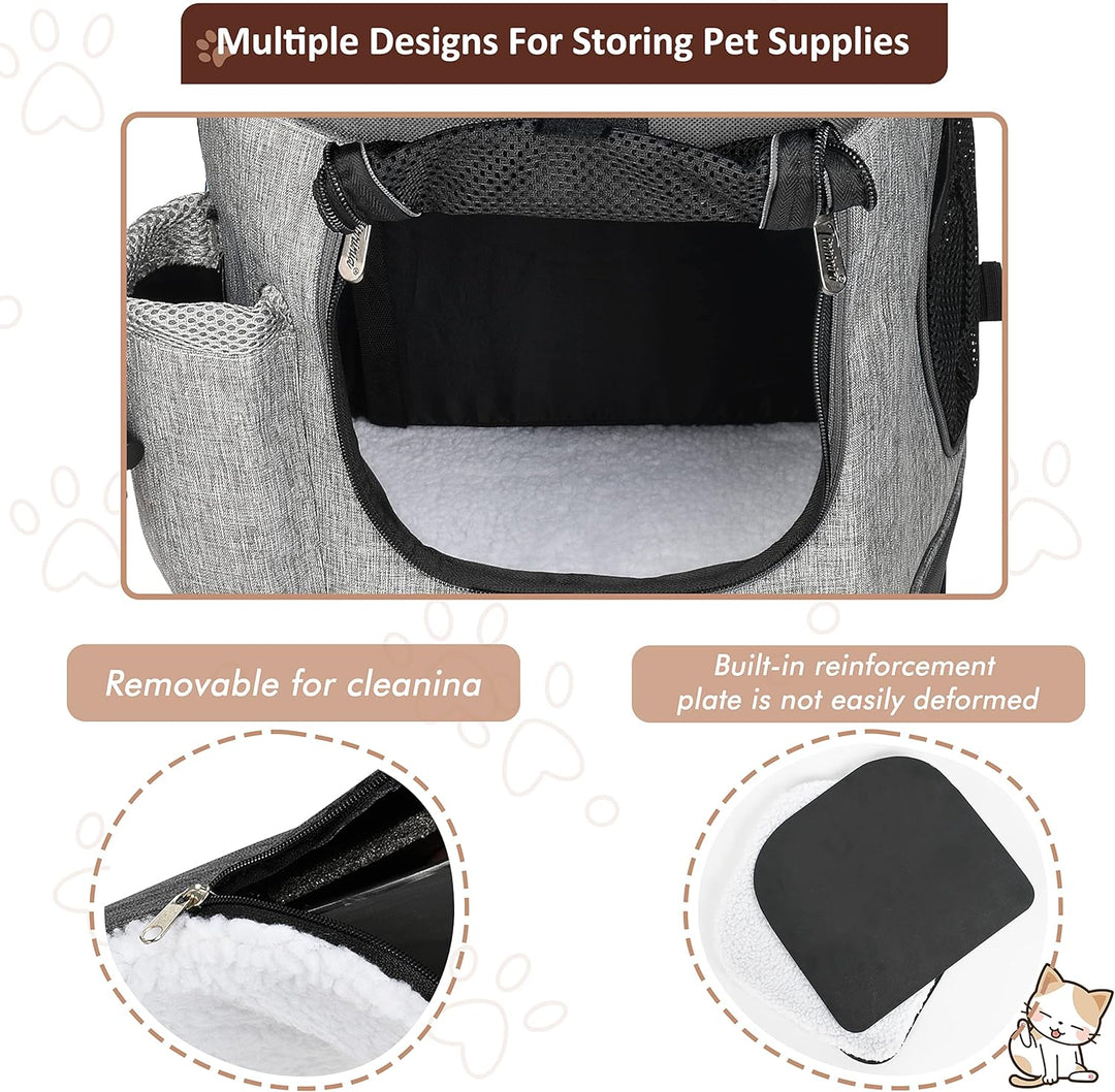 Kritter Planet Haustier-Rucksack mit Mesh-Fenster, atmungsaktive und Faltbare Hundetasche für Hunde
