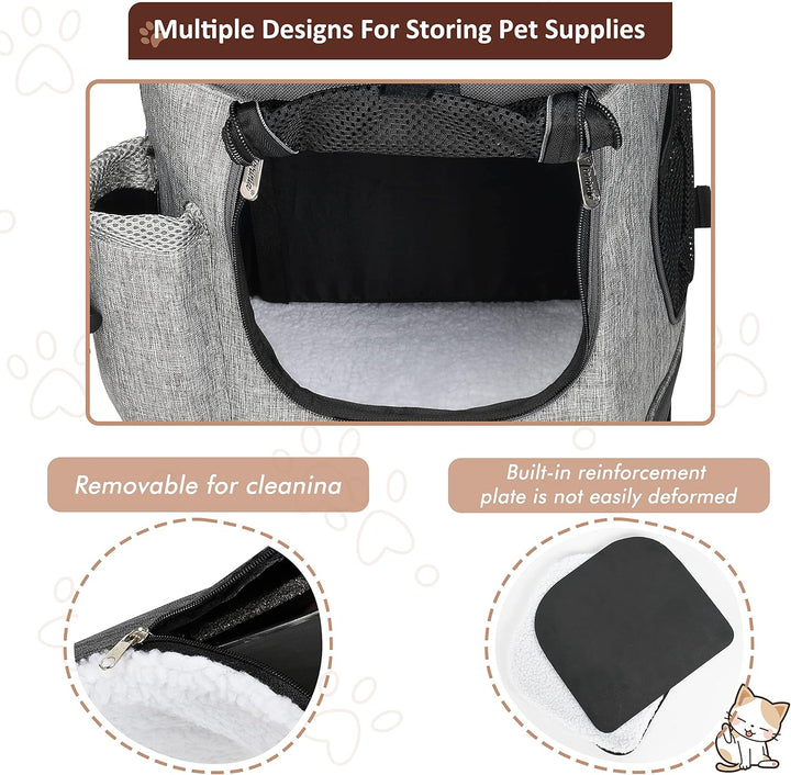 Kritter Planet Haustier-Rucksack mit Mesh-Fenster, atmungsaktive und Faltbare Hundetasche für Hunde