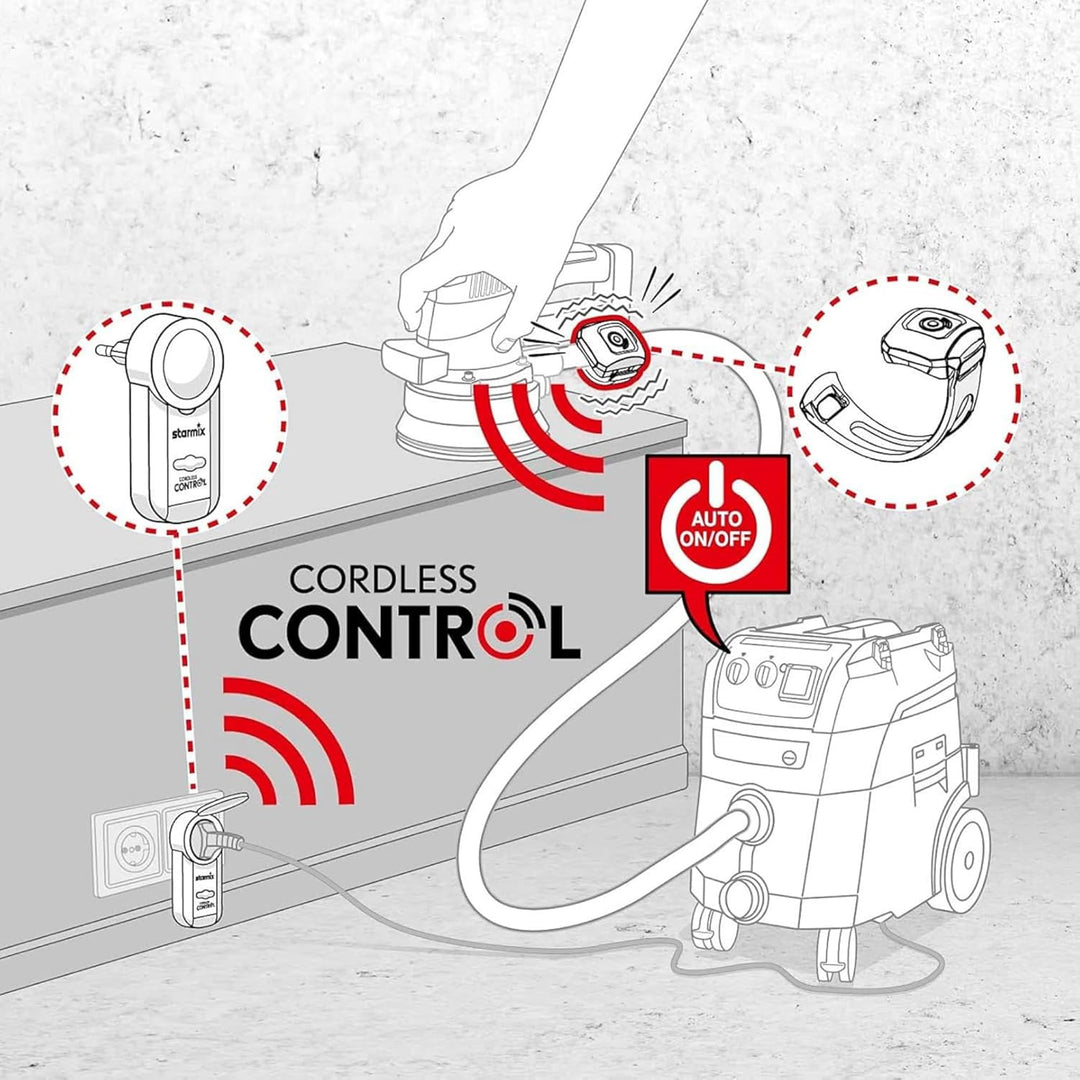Starmix Start/Stopp Automatik mit Cordless Control - kompatibel mit und handelsüblichen Staubsaugern