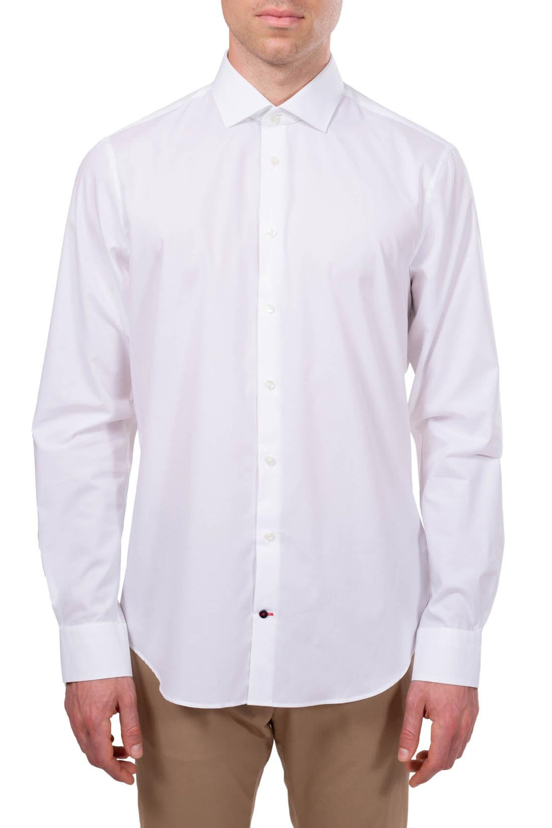 Tommy Hilfiger Herren Core Stretch Poplin Slim Shirt Businesshemd 40 Weiss (White), 40 Weiss (White)