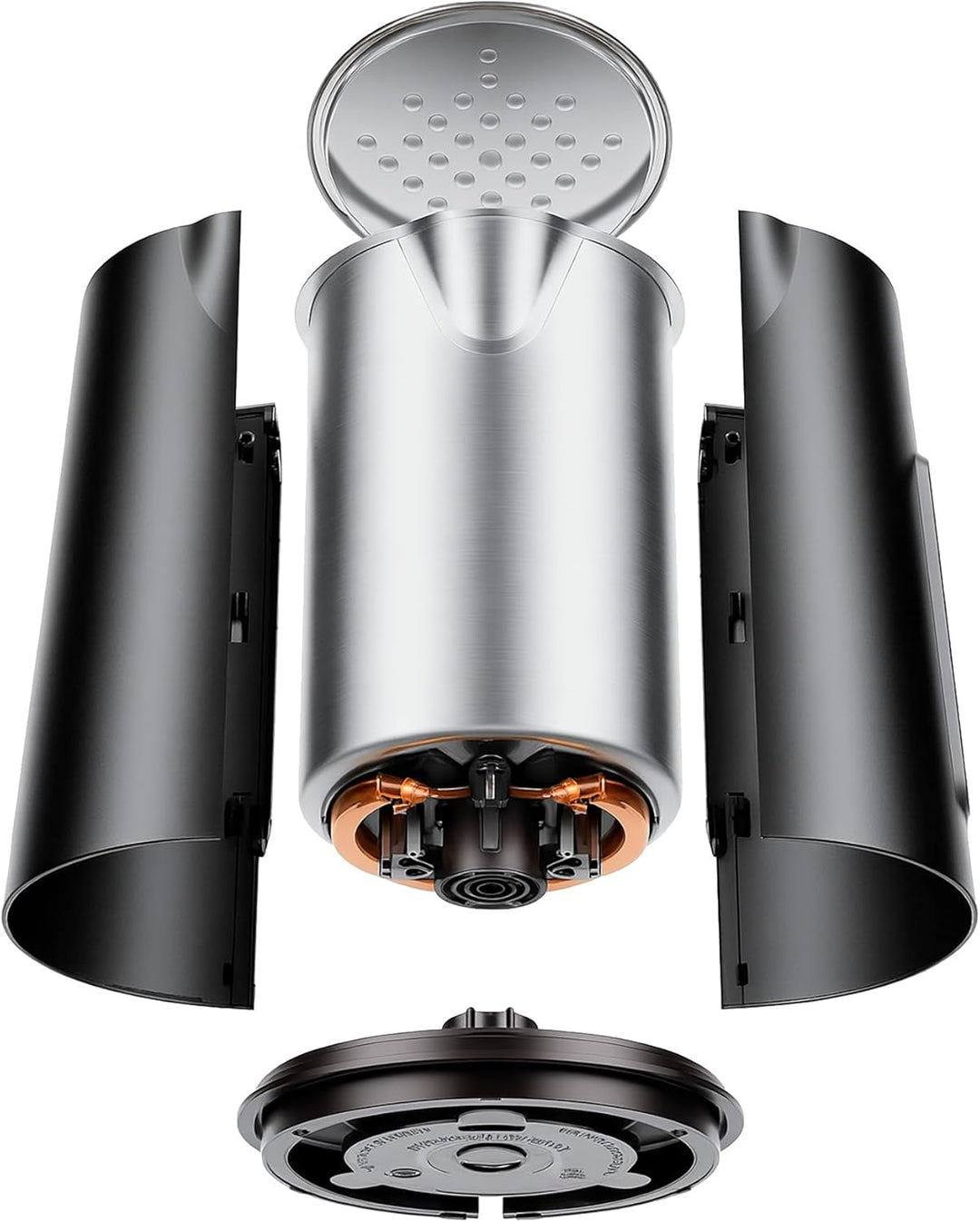 aeco AQA ELITE elektrischer Wasserkocher Edelstahl schwarz-matt mit Temperatureinstellung Tee-Kocher