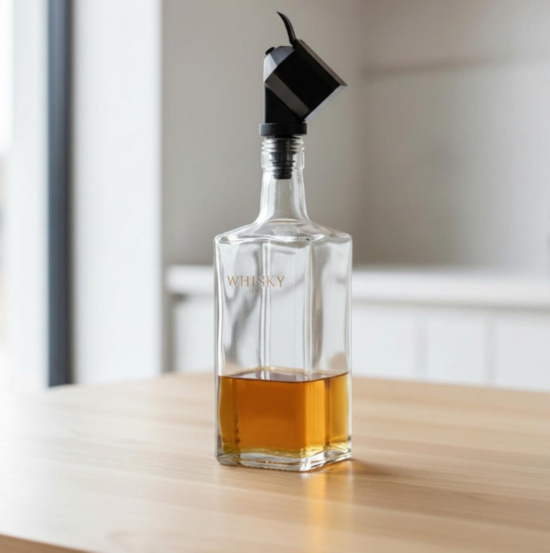 Profi Spirituosen Dosierer, im Set 4-er, Reihenhalterung, Wandhalterung inkl. 4 Portionierer in 2 cl