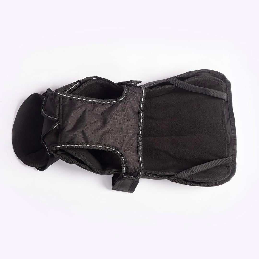 Danish Designs Hundegeschirr, 2-in-1, ultimativer Hundemantel, 40 cm, Schwarz, 40 cm