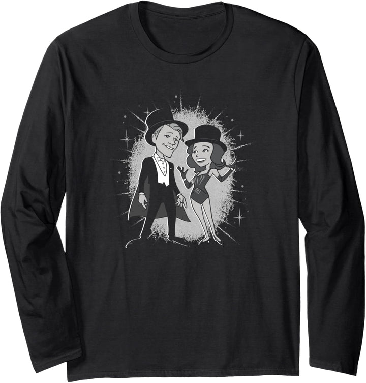 Marvel WandaVision Wanda and Vision Magician Outfit Retro Langarmshirt