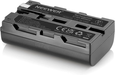 NEEWER®(2Pack)2600mAh Sony NP F550/570/530 Ersatzakku für Sony HandyCams,NEEWER Nanguang CN160,CN216