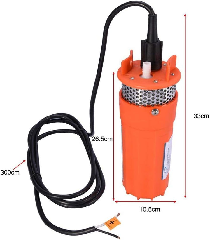 12V Solarbetriebene Tauchpumpe 150W Tief Wasser Lager Brunnen Wasserpumpe Solar-Wasserpumpe 6,5 l/mi