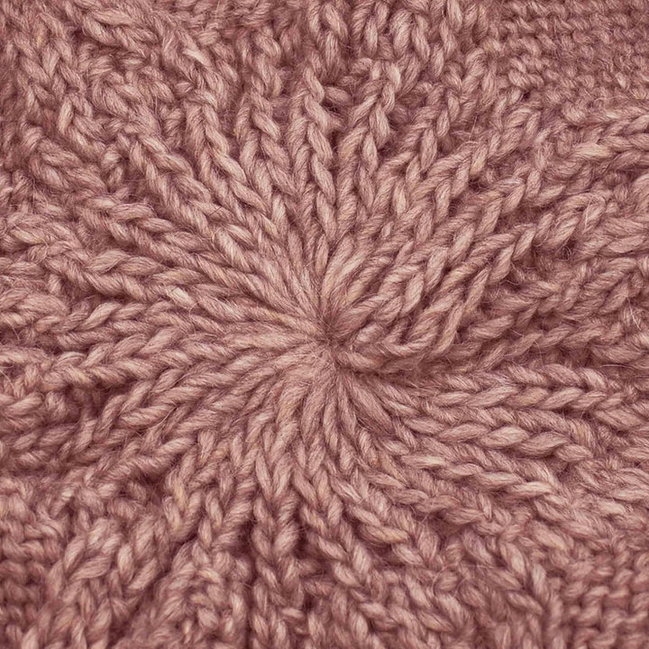 Melegari Strickmütze | Pragelierte Baskenmütze | Mütze aus Wolle und Alpaka | Made in Italy | Herren