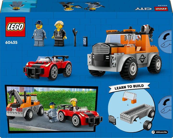 LEGO City Abschleppwagen mit Sportauto, Spielzeug-Auto für Jungen und Mädchen ab 4 Jahren, Geburtsta