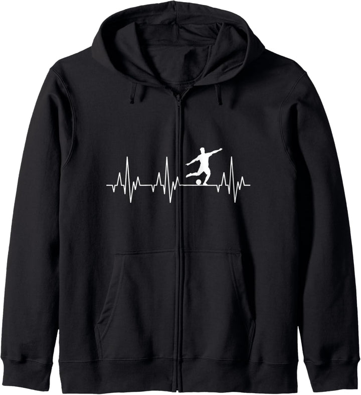 Fussball Spieler Fussballspieler Fussballer Sport Herzschlag Kapuzenjacke