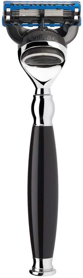 MÜHLE Rasierset - Sophist Serie - Silberspitz Dachszupf - kompatibel mit Gillette-Klingen - Edelharz