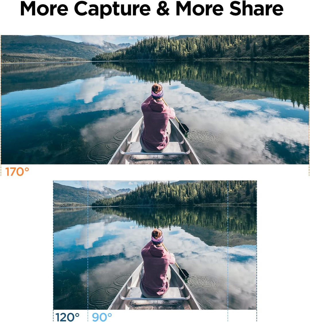 Yolansin 4K30fps Action Cam wasserdichte- 131ft/40m Unterwasserkamera EIS, WiFi Kamera 170°Winkel Sp