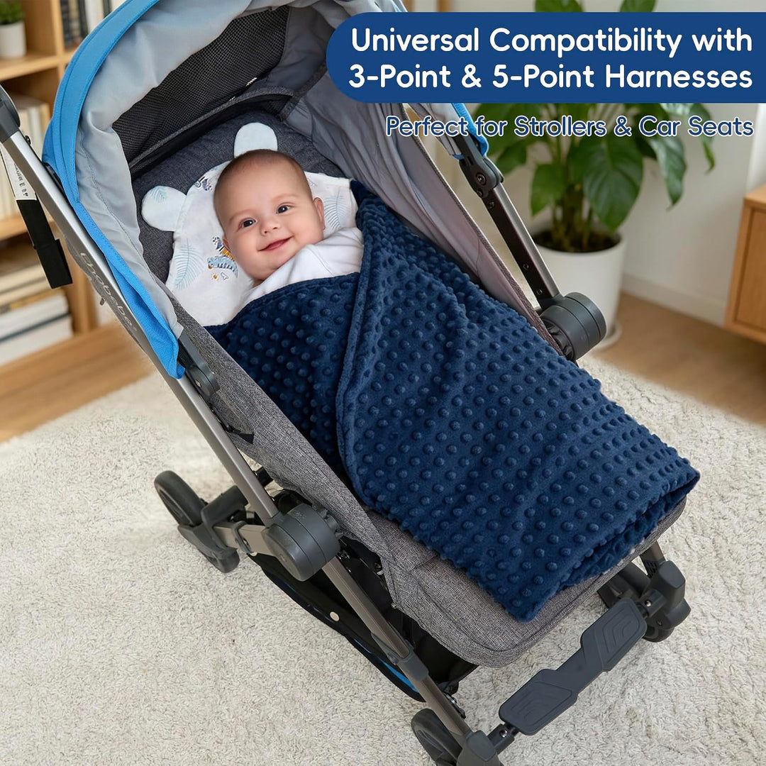 LAT Baby Einschlagdecke Babyschale, Decke Kinderwagen 90x90cm, Baumwolle Universal Babydecke Doppels