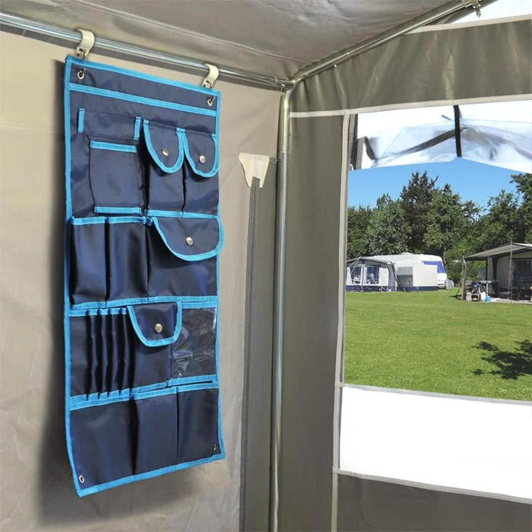 Preiswert&Gut Camping Organizer Hängeaufbewahrung 74x39 cm mit 17 Fächern 2 Stück für Wohnwagen Wohn