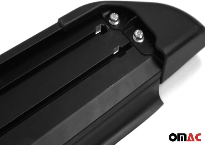 OMAC Trittbretter Seitenschweller Seitenbretter kompatibel mit Mazda CX-7 2006-2012 Alu Schwarz FABA