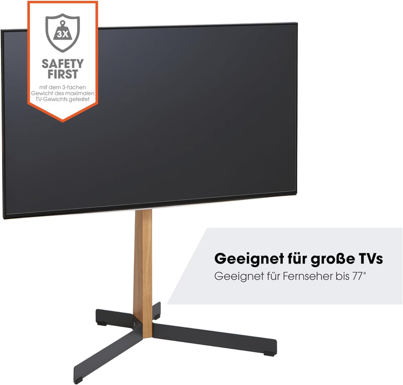 Vogels TV-Ständer für 40-77 Zoll Fernseher, Max. 50 kg, Schwenkbar bis zu 90Degree , Max. VESA 600x4