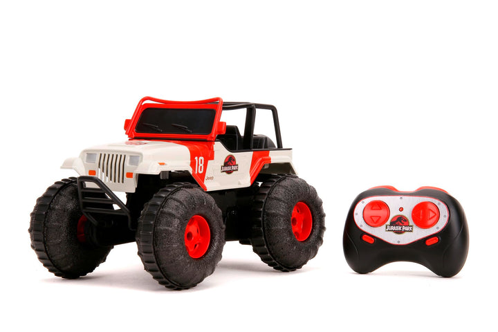 Jada Toys Jurassic Park RC Sea and Land Jeep 1:16, Mehrfarbig, 253255045