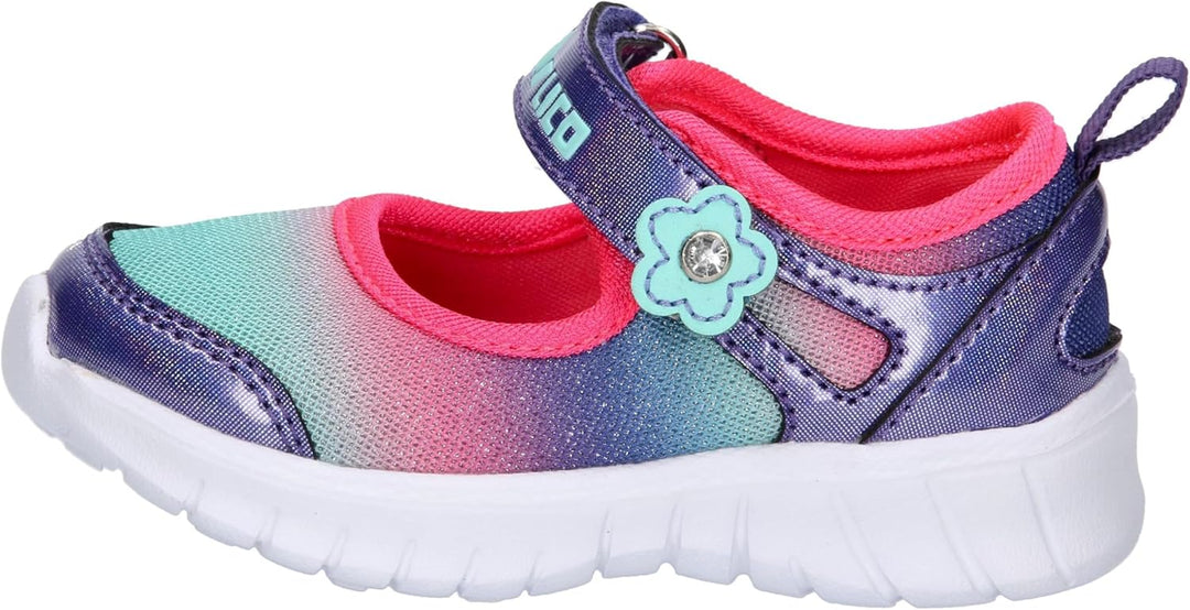 Lico Mädchen Curly V Lauflernschuhe 20 EU Rosa Lila Türkis, 20 EU Rosa Lila Türkis