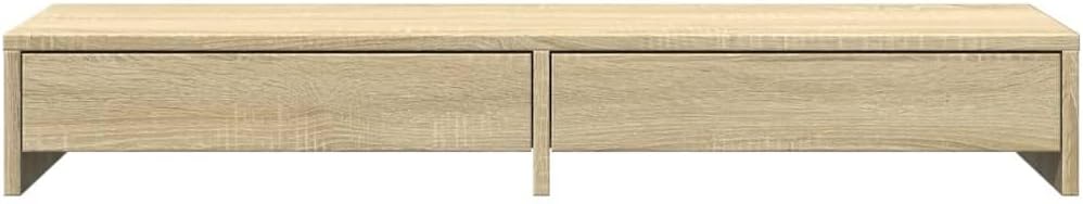 vidaXL Monitorständer mit Schubladen Sonoma-Eiche 100 x 27 x 15 cm Holzwerkstoff 100 x 27 x 15 cm So