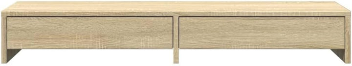 vidaXL Monitorständer mit Schubladen Sonoma-Eiche 100 x 27 x 15 cm Holzwerkstoff 100 x 27 x 15 cm So