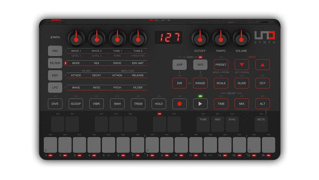 IK Multimedia IP-UNO-SYNTH-IN Echte Analog-Synthesizer