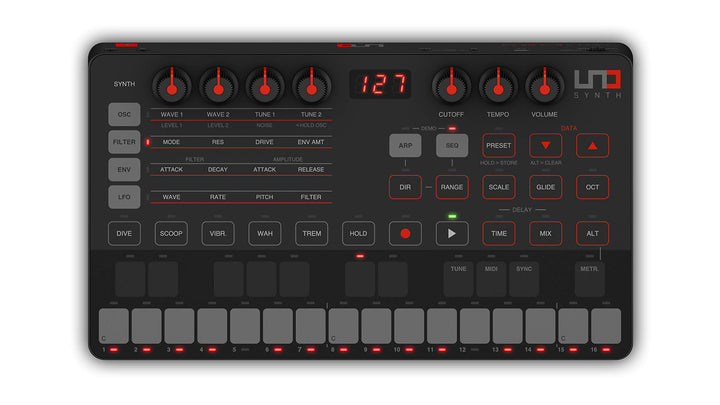 IK Multimedia IP-UNO-SYNTH-IN Echte Analog-Synthesizer