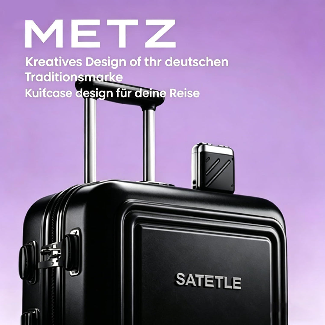 Skyworth Metz Rasierer Herren, Tragbarer Elektrorasierer mit Reiseetui, Nass und Trockenrasierer mit