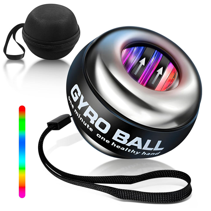 Gyroball,Handgelenktrainer-Ball,Handgelenkstärker,5-stufiger Widerstands/Lichtsteuerung,Gyroskopisch