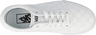 Vans Damen Ward Sneaker 36 EU Checkerboard White White, 36 EU Checkerboard White White