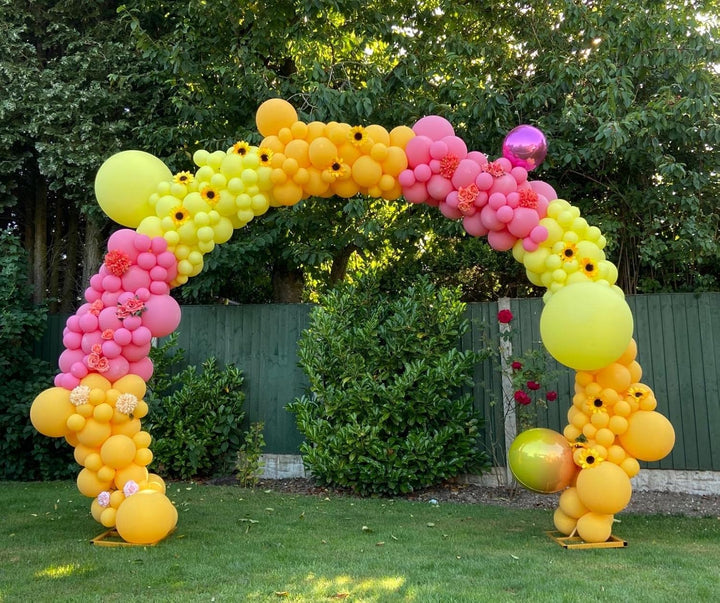 PILIN Metall Gold Runde Ballon Bogen DIY Gebogene Bögen für Geburtstagsfeier Hochzeitstag