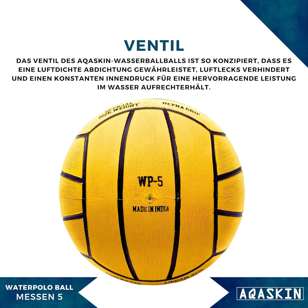 Professioneller Wasserpoloball - Grösse 5, 4, 3, 1 - Hohe Qualität - Ultra Grip Gummi - für Training