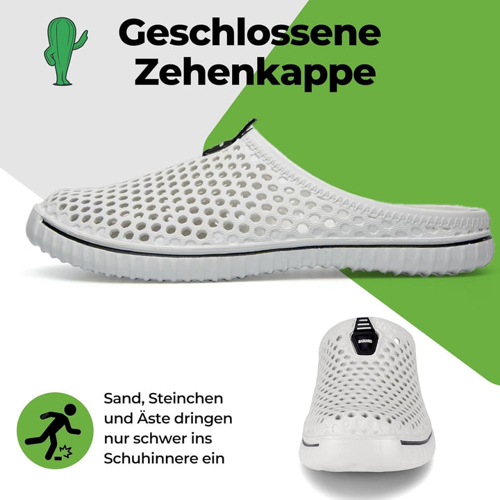 SAGUARO Clogs Pantoletten Herren Damen Sommer Atmungsaktiv Hausschuhe Gartenschuh Beach Slipper Gr.3