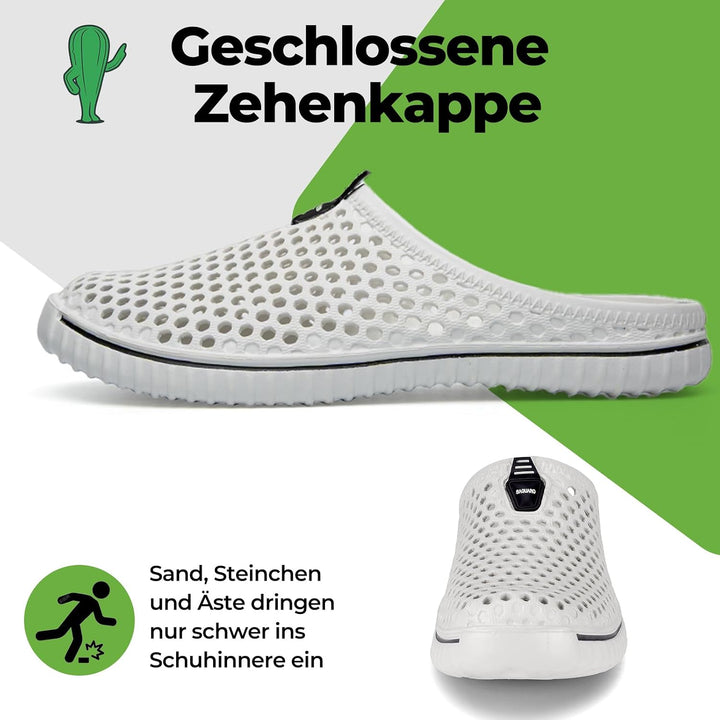 SAGUARO Clogs Pantoletten Herren Damen Sommer Atmungsaktiv Hausschuhe Gartenschuh Beach Slipper Gr.3