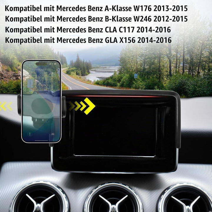TTCR-II Kompatibel mit Handyhalterung Mercedes Benz A-Klasse W176 2013-2015/B-Klasse W246 2012-2015,