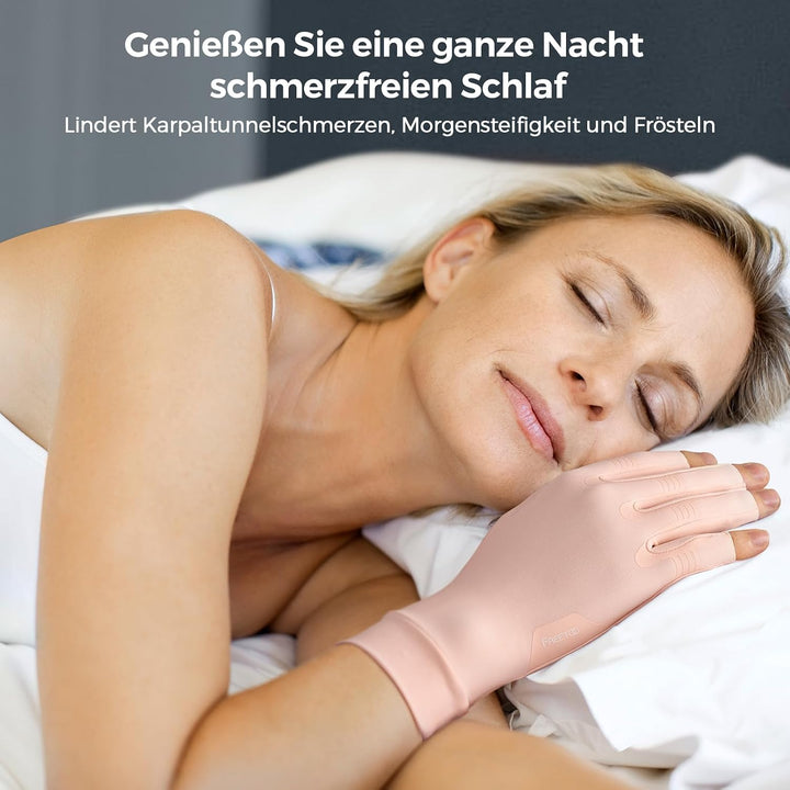 FREETOO Arthrose Handschuhe Damen Herren, Fingerlose Kompressionshandschuhe | Warme Kompression Ruts