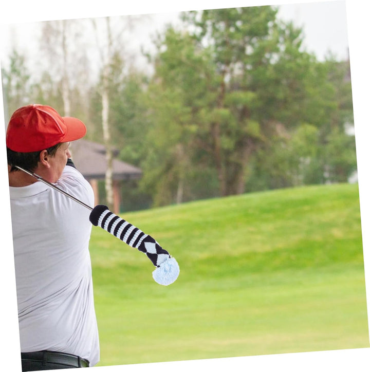 BESPORTBLE 3 Stück/Set Gestrickte Golf-Schlägerkopfhüllen Golf-Eisen-Kopfhüllen Golfschlägerhüllen H