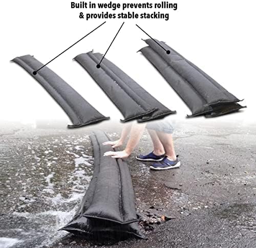 Quick Dam QDGG10-5 Flood Emergency Kit Grab & Go Flutbarrieren, 3 m, 5 Stück, Orange, 14 x 14 x 17 i