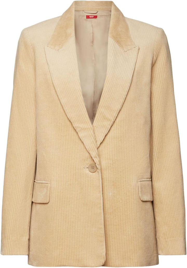 ESPRIT Damen Blazer 42 Beige, 42 Beige