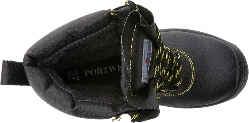 Portwest Steelite Fellgefütterter Sicherheitsstiefel S3 CI, Grösse: 37, Farbe: Schwarz, FW05BKR37 37