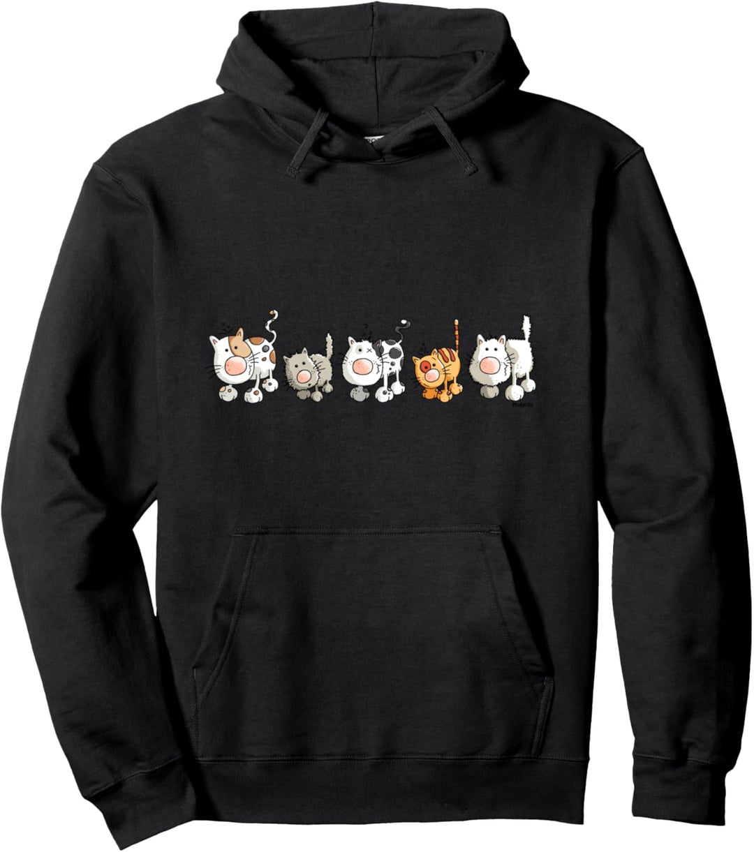 Lustiges Katzen Team I Geschenk für Katzenfreunde Pullover Hoodie