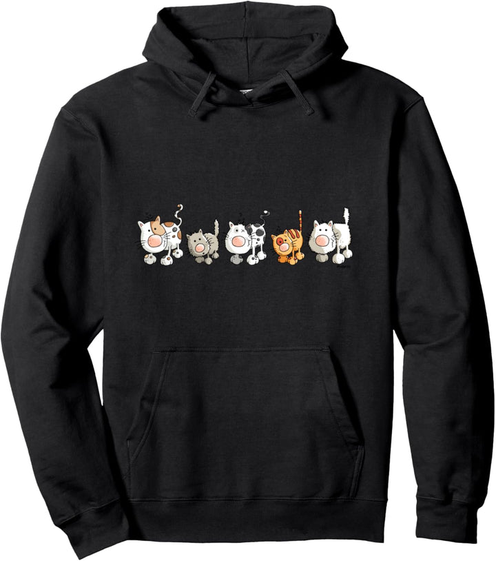 Lustiges Katzen Team I Geschenk für Katzenfreunde Pullover Hoodie