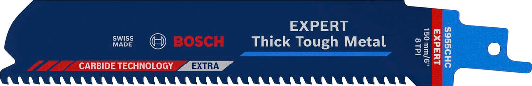 Bosch Professional 10x Expert ‘Thick Tough Metal’ S 955 CHC Säbelsägeblatt (für Zäher Stahl, Gusseis