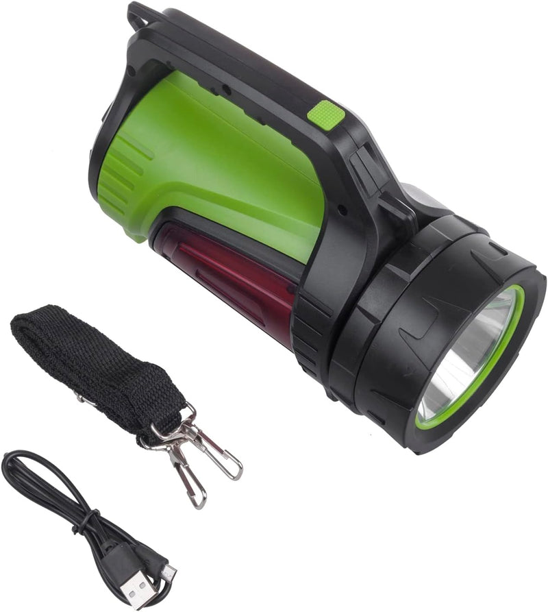 Maclean MCE345 LED 3 in 1 Wiederaufladbare Taschenlampe mit 2 Seitenlichtern und Powerbank Funktion