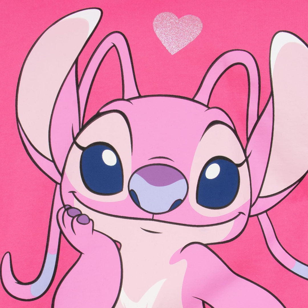 Disney Stitch Pullover | Angel Lang Kapuzenpullover Für Mädchen | Stitch Kleidung Mädchen| Offiziell