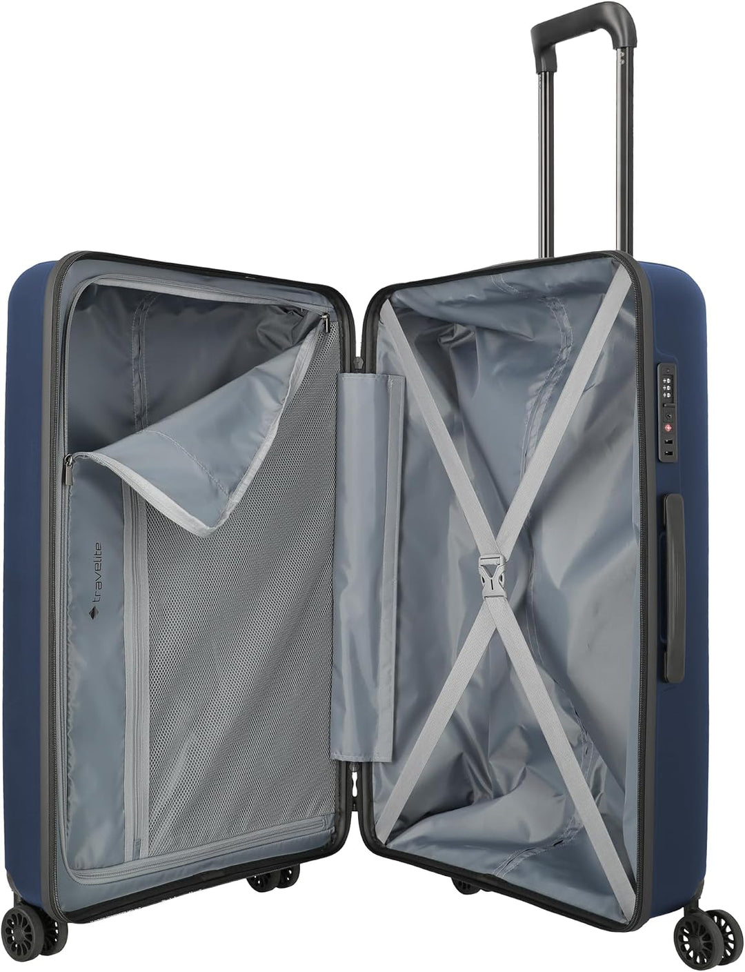 Travelite Hartschalenkoffer Set SKYMATE, 3-teilig S/M/L, Trolley Set aus Polypropylen mit TSA-Zahlen
