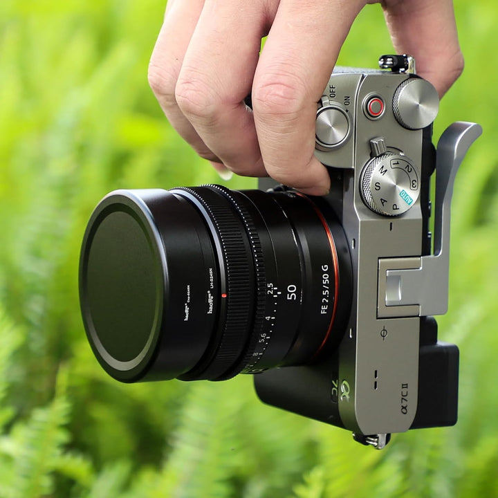 Haoge LH-S245N Gegenlichtblende für Sony FE 50 mm F2.5 G FE 40 mm F2.5 G FE 24 mm F2.8 G Gegenlichtb